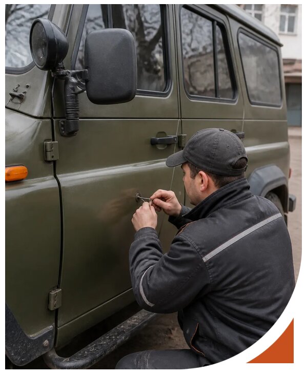 Профессиональное вскрытие автомобиля УАЗ без повреждений в Аксае